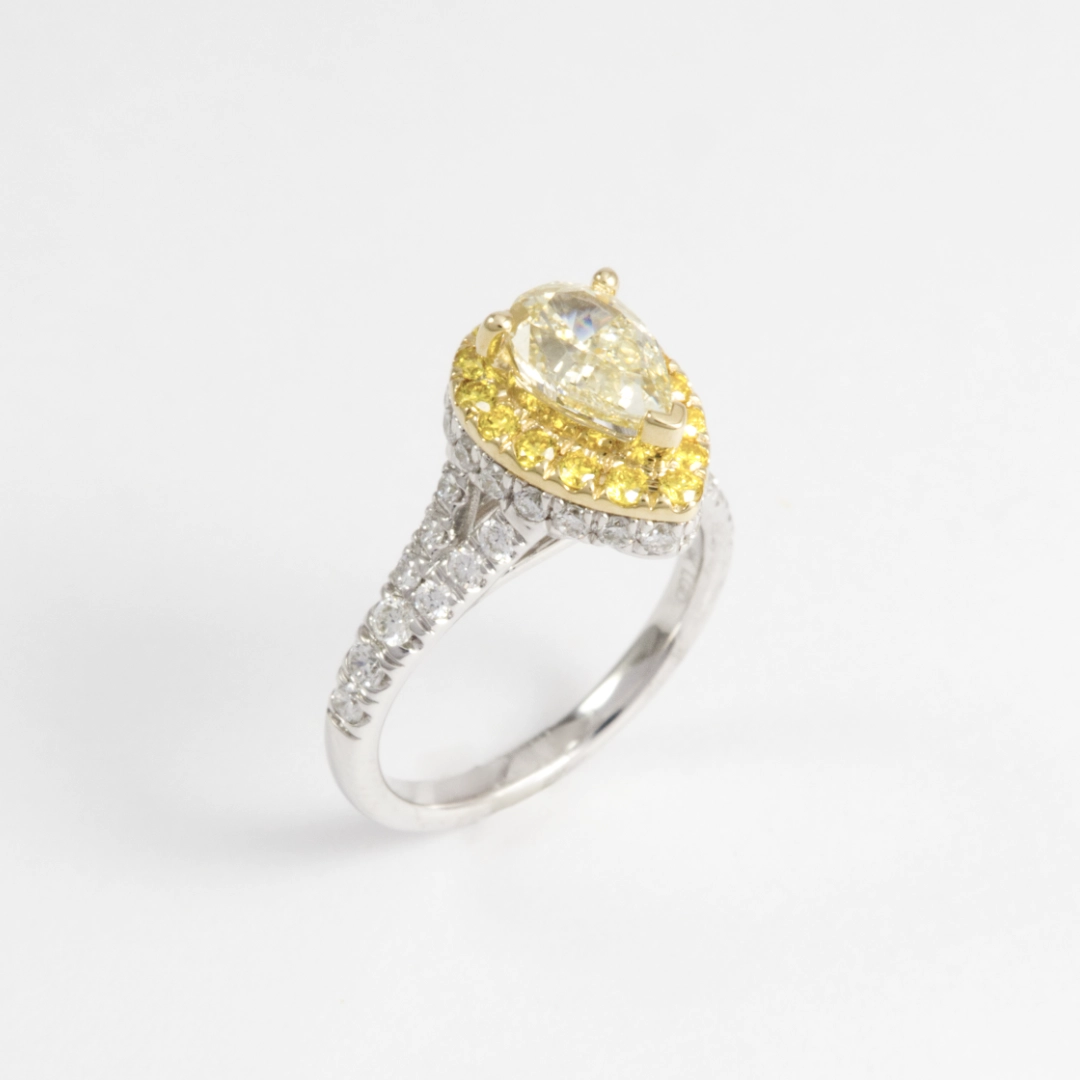 Lab Grown Diamond Cocktail Ring - Pear